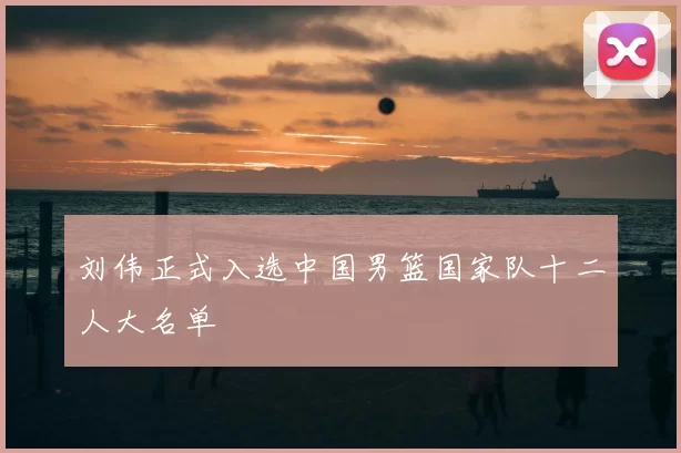 刘伟正式入选中国男篮国家队十二人大名单