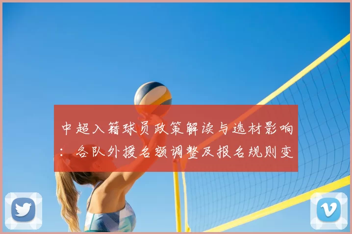 中超入籍球员政策解读与选材影响:各队外援名额调整及报名规则变化
